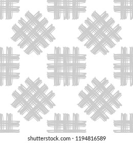 Seamless abstract geometric pattern. Mosaic texture. Texture patchwork. Brushwork. Hand hatching. Can be used for wallpaper, textile, invitation card, wrapping, web page background.