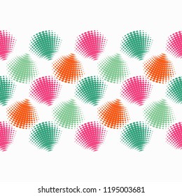 Seamless abstract geometric pattern. Mosaic texture. Halftone. Brushwork. Can be used for wallpaper, textile, invitation card, wrapping, web page background.
