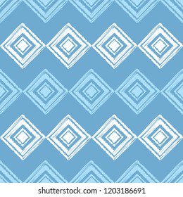 Seamless abstract geometric pattern. Mosaic texture. Brushwork. Hand hatching. Can be used for wallpaper, textile, invitation card, wrapping, web page background.