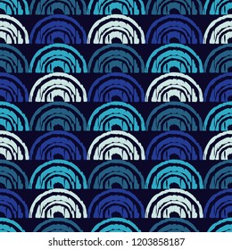 Seamless abstract geometric pattern. Mosaic texture. Brushwork. Hand hatching. Can be used for wallpaper, textile, invitation card, wrapping, web page background.