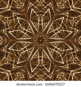 Seamless abstract geometric pattern of octahedral symmetry.