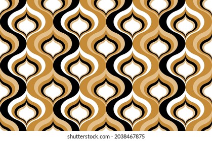 Seamless abstract geometric pattern on white. Vector Illustration.