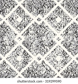 seamless abstract geometric pattern on grey mottled background