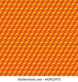 Seamless abstract geometric pattern in orange tones