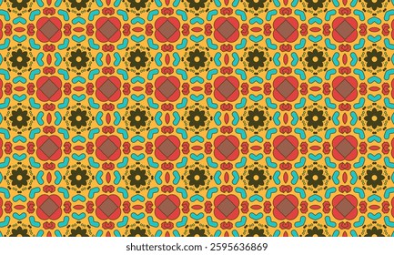 Seamless Abstract Geometric Pattern – Ornamental Decorative Design