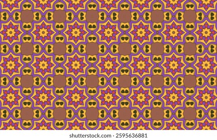 Seamless Abstract Geometric Pattern – Ornamental Decorative Design