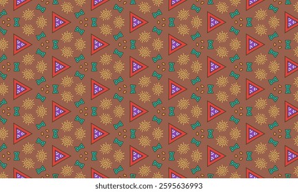 Seamless Abstract Geometric Pattern – Ornamental Decorative Design