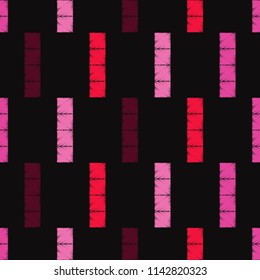 Seamless abstract geometric pattern. The pattern of pixels. Mosaic texture. Brushwork. Hand hatching. Scribble texture. Textile rapport.