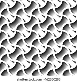 Seamless abstract geometric pattern, prame border futuristic wallpaper, 3d grey tile surface.