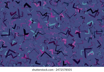 Seamless abstract geometric pattern in purple tones, vector background