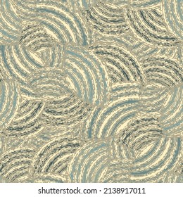 Seamless abstract geometric pattern of random arcuate stripes.

