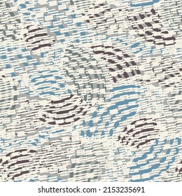 Seamless abstract geometric pattern of random arcuate stripes and strokes.
