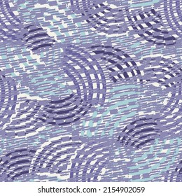 Seamless abstract geometric pattern of random arcuate stripes and strokes.
