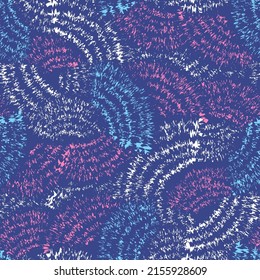 Seamless abstract geometric pattern of random arcuate stripes and strokes.
