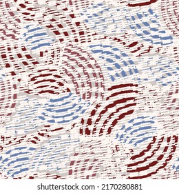 Seamless abstract geometric pattern of random arcuate stripes and strokes.

