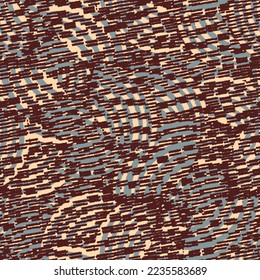 Seamless abstract geometric pattern of random arcuate stripes and strokes.
