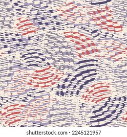 Seamless abstract geometric pattern of random arcuate stripes and strokes.
