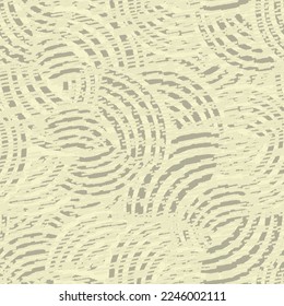 Seamless abstract geometric pattern of random arcuate stripes and strokes.
