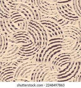 Seamless abstract geometric pattern of random arcuate stripes and strokes.
