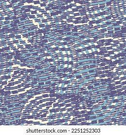 Seamless abstract geometric pattern of random arcuate stripes and strokes.
