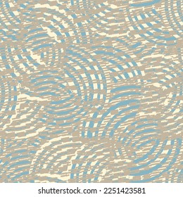 Seamless abstract geometric pattern of random arcuate stripes and strokes.
