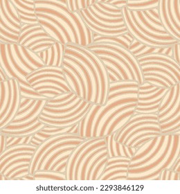 Seamless abstract geometric pattern of random arcuate stripes.
