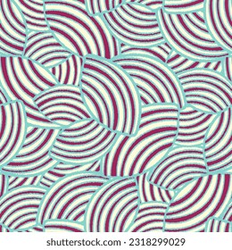 Nahtlos abstraktes geometrisches Muster von zufälligen Streifen.
