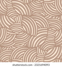 Seamless abstract geometric pattern of random arcuate stripes.
