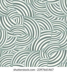 Seamless abstract geometric pattern of random arcuate stripes.
