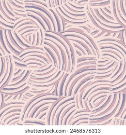 Seamless abstract geometric pattern of random arcuate stripes.
