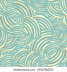 Padrão geométrico abstrato contínuo de listras arqueadas aleatórias.

