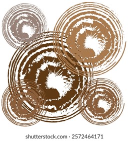 Seamless abstract geometric pattern of random wavy rounded lines.