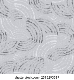 Seamless abstract geometric pattern of random arcuate stripes.
