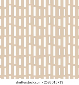 Seamless abstract, geometric pattern with rectangles on beige background