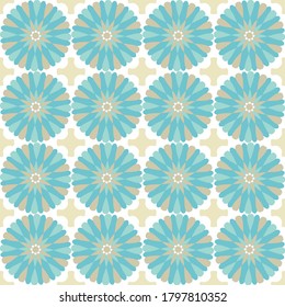 Seamless with abstract geometric pattern repeating background vector.