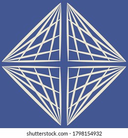 Seamless with abstract geometric pattern repeating background vector.