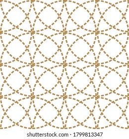 Seamless with abstract geometric pattern repeating background vector.