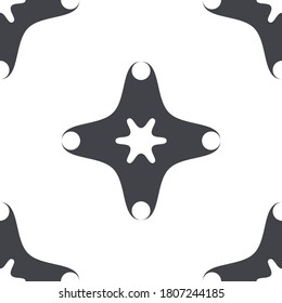 Seamless with abstract geometric pattern repeating background vector.