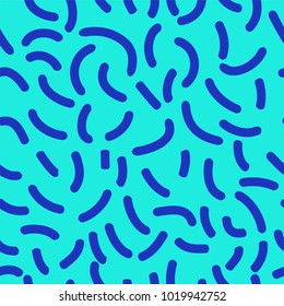 Seamless abstract geometric pattern in retro memphis style