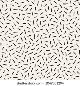 Seamless abstract geometric pattern in retro memphis style. Scatteres shapes vector trendy background.