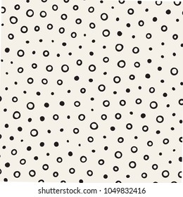 Seamless abstract geometric pattern in retro memphis style. Scatteres shapes vector trendy background.