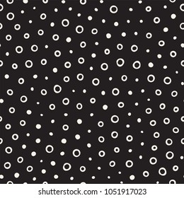 Seamless abstract geometric pattern in retro memphis style. Scatteres shapes vector trendy background.