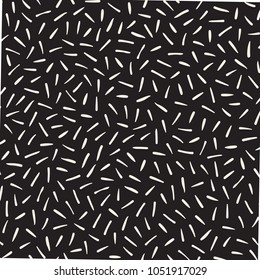 Seamless abstract geometric pattern in retro memphis style. Scatteres shapes vector trendy background.