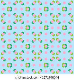 Seamless abstract geometric pattern. Retro, pastel colors.