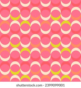 Seamless abstract geometric pattern. Retro style scale repeat background for fabric, textile print or wallpaper design. Vector Illustration.