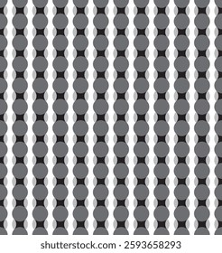 Seamless abstract geometric pattern with rows of circles