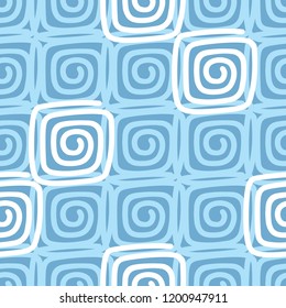 Seamless abstract geometric pattern. Screws. Mosaic texture. Brushwork. Hand hatching. Can be used for wallpaper, textile, invitation card, wrapping, web page background.