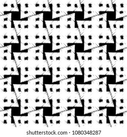 Seamless abstract geometric pattern. Scribble texture. Textile rapport.