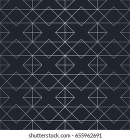Seamless abstract geometric pattern. Silver background. Vector seamless pattern
