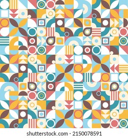 Nahtlose abstrakte geometrische Muster einfacher Formen